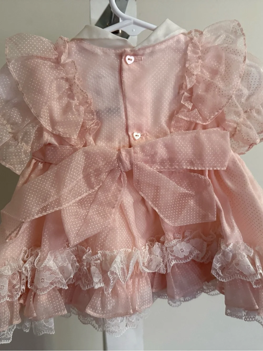 Vintage Martha’s Miniatures Lace Dress - Size 6-9 Months